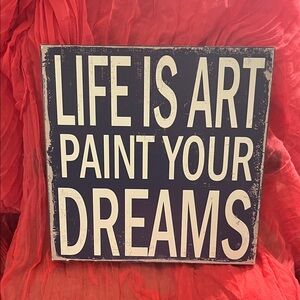 Motivational Navy and White Wall Art